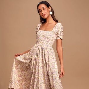 Free people She’s a dream midi dress- cream floral